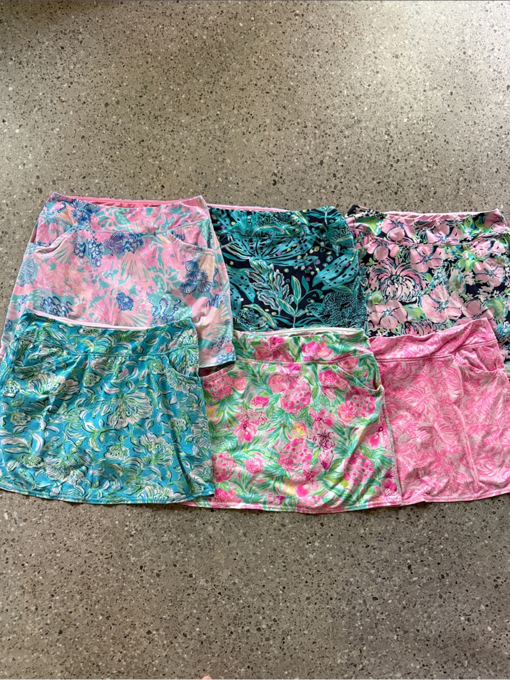 lilly pulitzer lot of six Luxletic maryana skorts